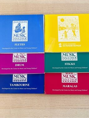MUSIC TOGETHER Flutes Sticks Maracas Drum Tambourine Summer Collection CD Lot